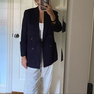 Dark Purple Oversized-Blazer